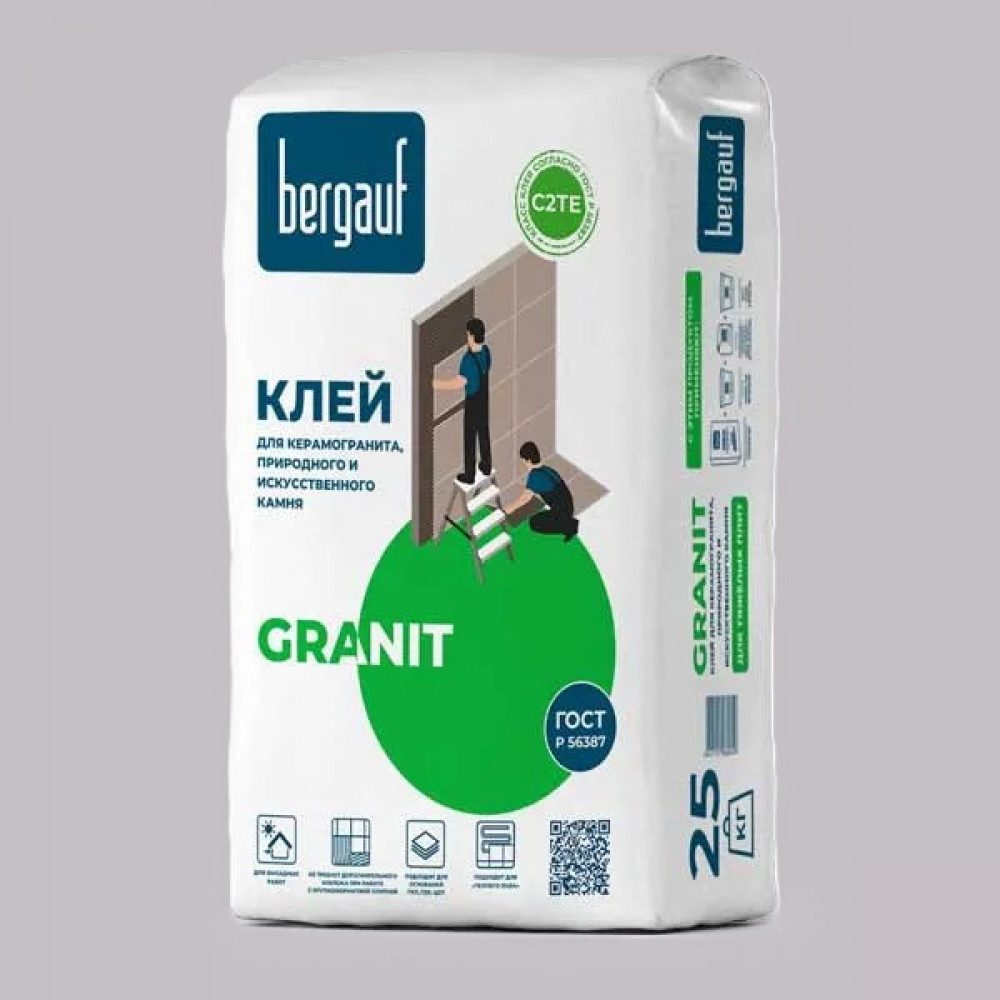 Клей для керамогранита Bergauf Granit 25 кг