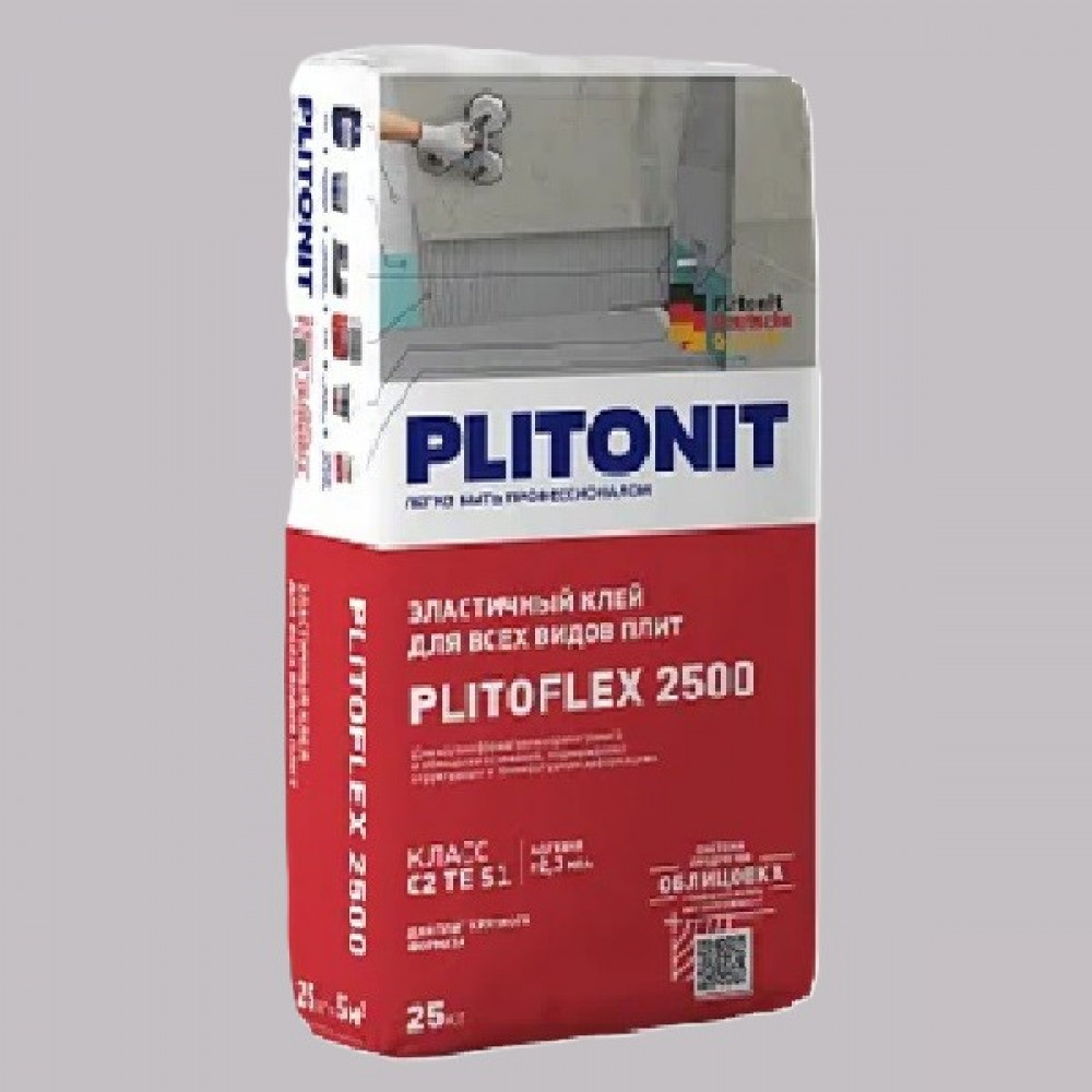 Клей для керамогранита Плитонит PLITOFLEX 2500 25 кг