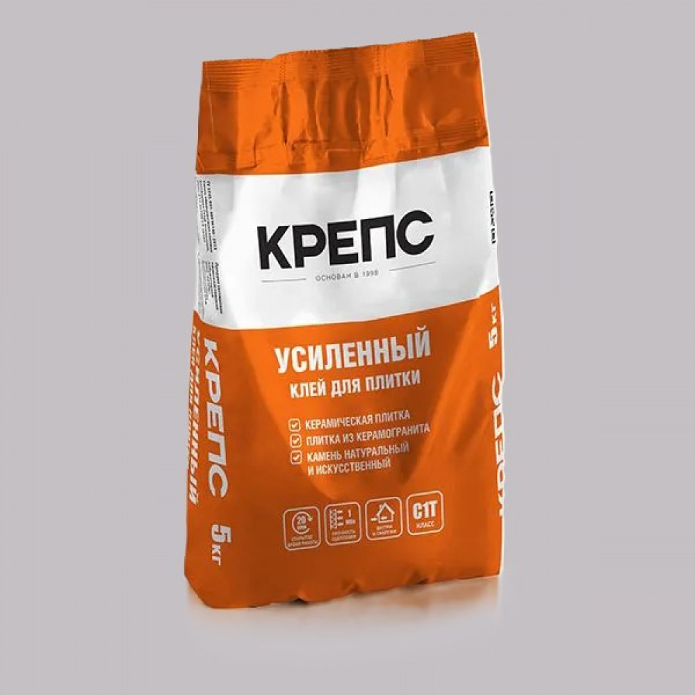Клей для керамогранита Крепс Усиленный 5 кг