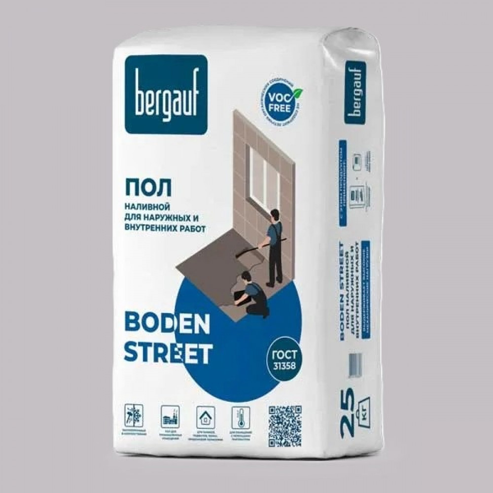 Ровнитель для пола Бергауф Boden Street 25 кг